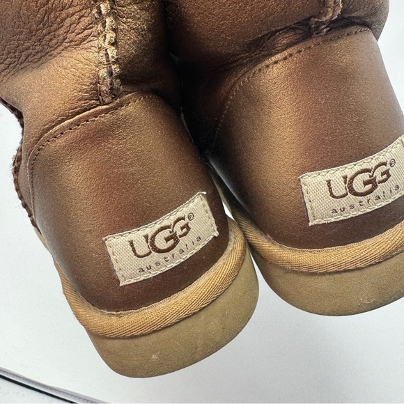 UGG Classic Tall Metallic Copped Brown Sherpa Lined Boots - Picture 10 of 10